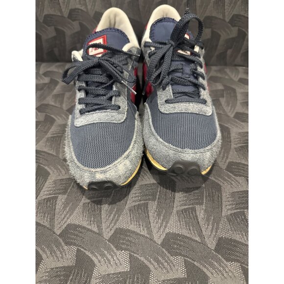New Balance 410 Retro Sneakers Mens Navy Blue & Red Mesh Suede  Size 9 - Picture 2 of 7